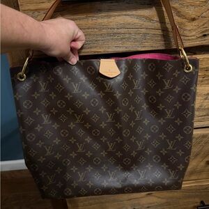 VGUC Brown Monogram Hobo Bag